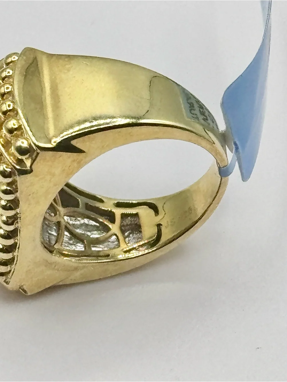 Yellow Gold & Silver Square Cluster Diamond Ring